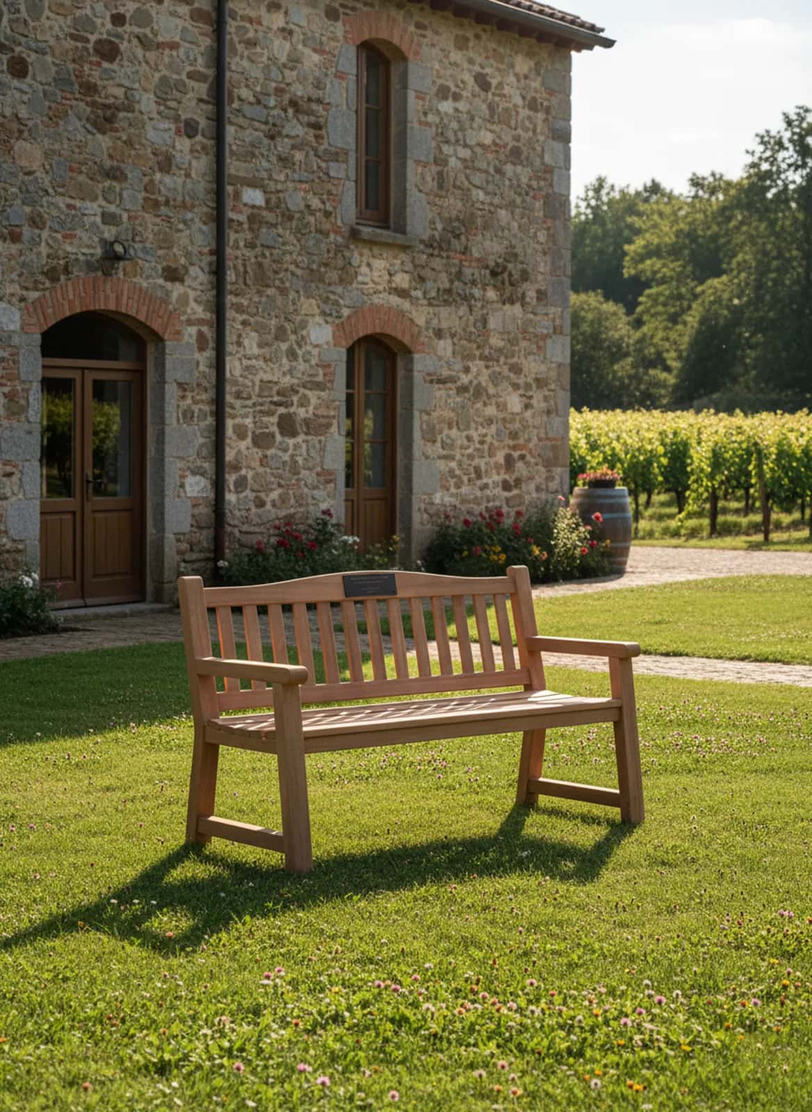 Soléa dans un vignoble